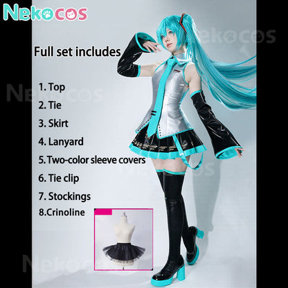 【Nekocos】Vocaloid Hatsune Miku Cosplay Snow Hatsune Cosplay Costume Premium Edition | Custom-Tailor