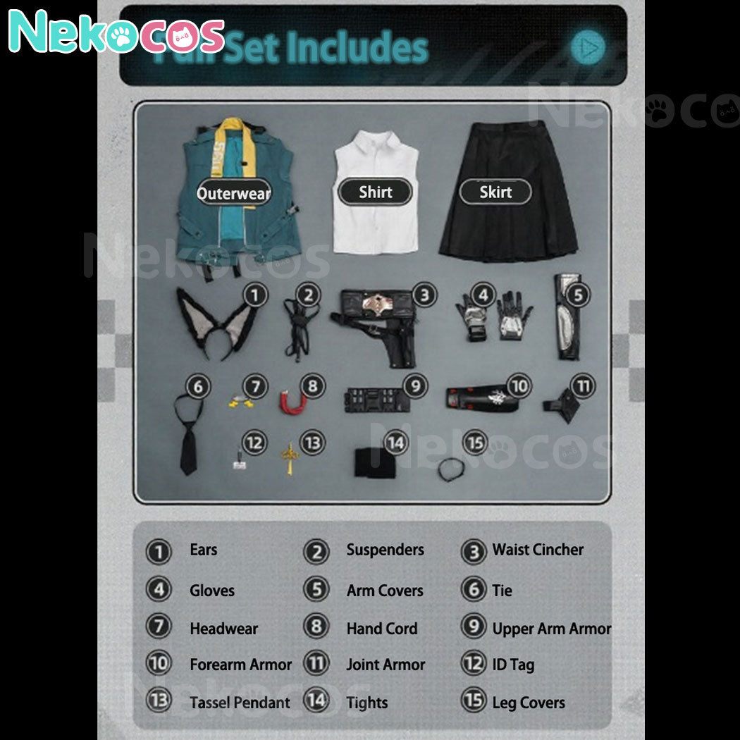 【Nekocos】Game Zenless Zone Zero Hoshimi Miyabi Cosplay Costume Premium Edition | In Stock