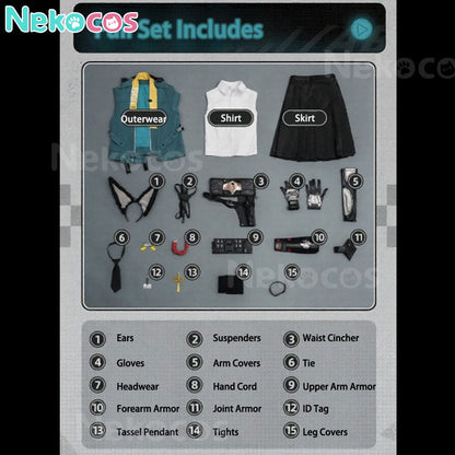 【Nekocos】Game Zenless Zone Zero Hoshimi Miyabi Cosplay Costume Premium Edition | In Stock
