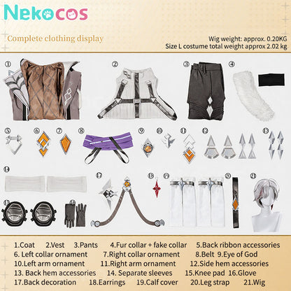 【Nekocos】Game Genshin Impact Cosplay Illuga Cosplay Costume | Custom-Tailor