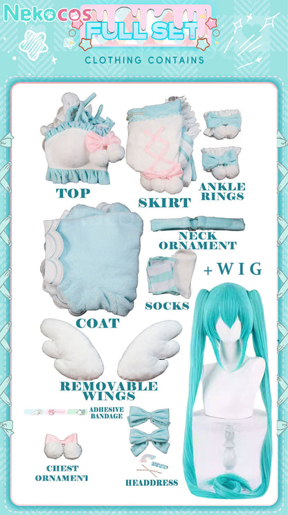 【Nekocos】Vocaloid Cosplay Hatsune Miku and Sanrio Collaboration Cosplay Costume Premium Edition | Custom-Tailor