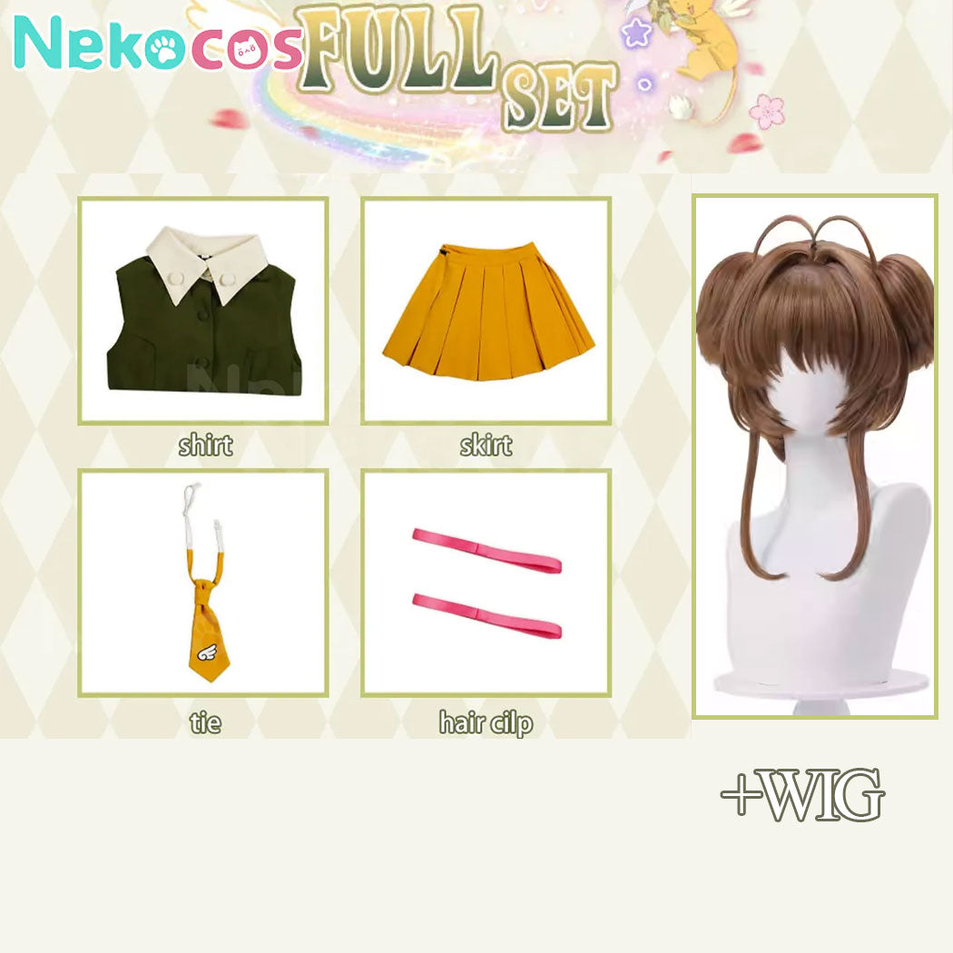 【Nekocos】Anime Cardcaptor Sakura Cosplay Kinomoto Sakura Hong Kong Trip Cosplay Costume Premium Edition | Custom-TailorAnime,Cardcaptor Sakura,Costume
