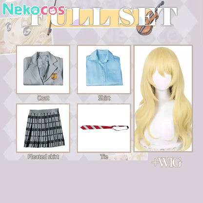 【Nekocos】Anime Your Lie in April Cosplay Kaori Miyazono Cosplay Costume | Custom-TailorAnime,Costume,one,Your Lie in April