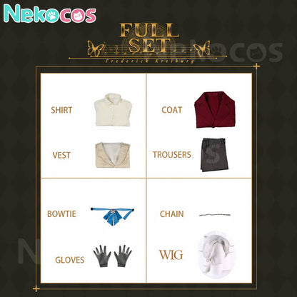 【Nekocos】Game Identity V Cosplay Composer Frederick Kreiburg Cosplay Costume Premium Edition | Custom-Tailor