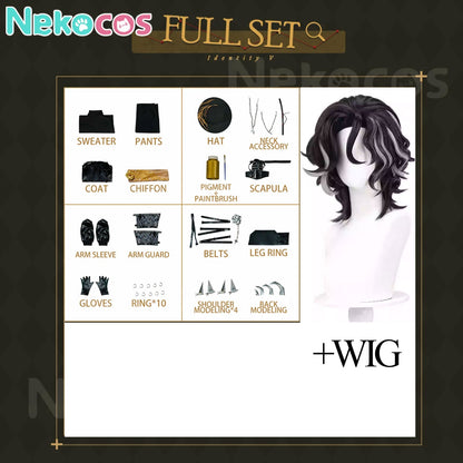 【Nekocos】Game Identity V Cosplay Gold Foil Cosplay Costume Premium Edition | In Stock