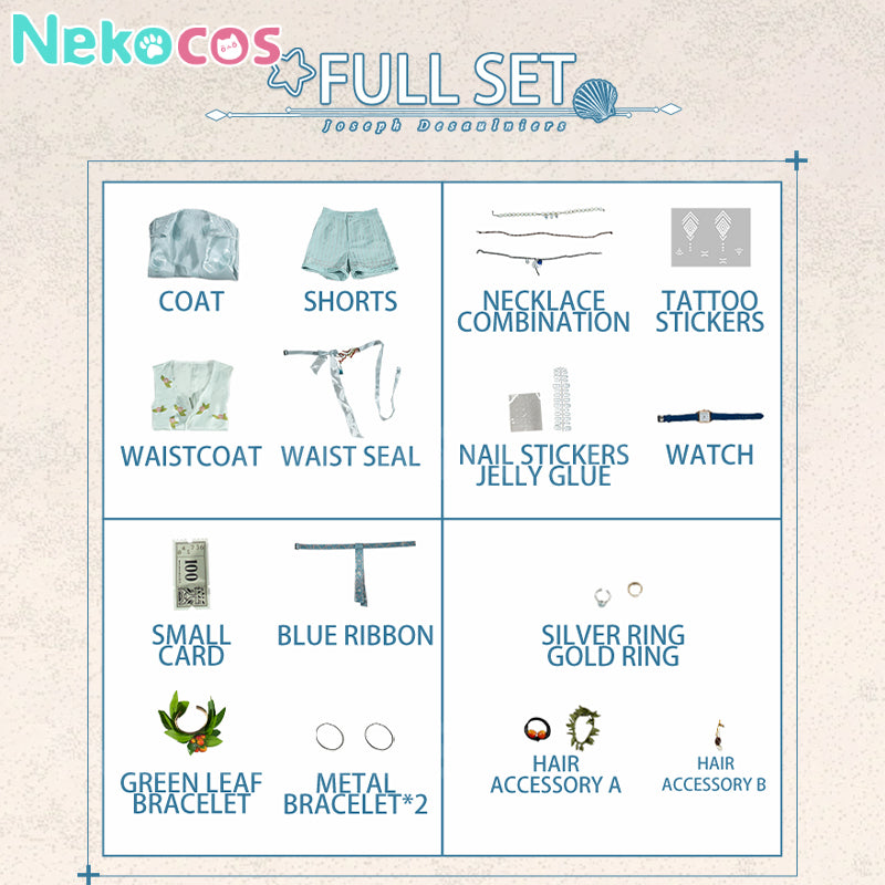 【Nekocos】Game Identity Ⅴ Cosplay Joseph Desaulniers Cosplay Costume Premium Edition | In Stock