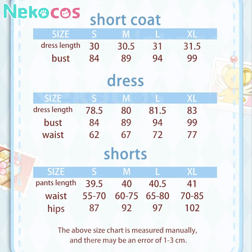 【Nekocos】Anime Cardcaptor Sakura Cosplay Kinomoto Sakura Dating Cosplay Costume Premium Edition | Custom-TailorAnime,Cardcaptor Sakura,Costume