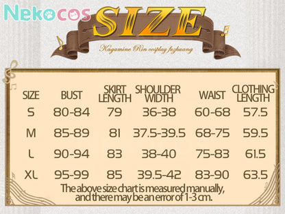 【Nekocos】Vocaloid Hatsune Miku x Kagamine Rin & Len Cosplay Kagamine Rin Cosplay Costume | In Stock