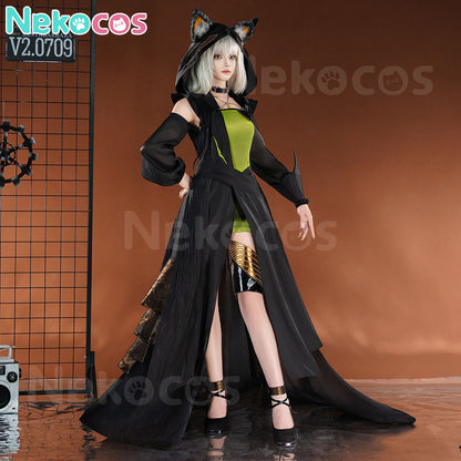 【Nekocos】Game Arknights Cosplay Kal'tsit Cosplay Costume Premium Edition | Custom-Tailor