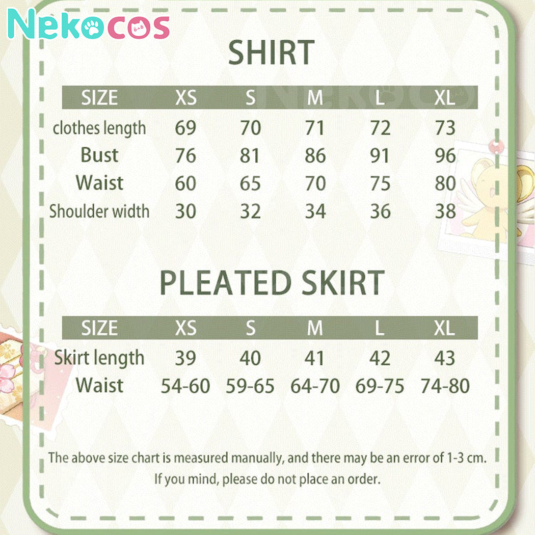 【Nekocos】Anime Cardcaptor Sakura Cosplay Kinomoto Sakura Hong Kong Trip Cosplay Costume Premium Edition | Custom-TailorAnime,Cardcaptor Sakura,Costume