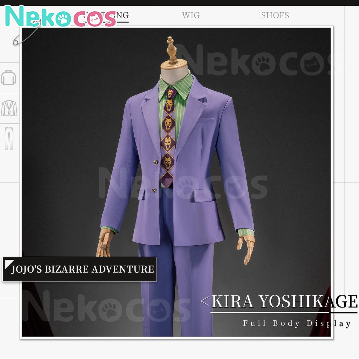 Kira Yoshikage Cosplay Costume | Quality & Style in StockAnime,Costume,JoJo's Bizarre Adventure
