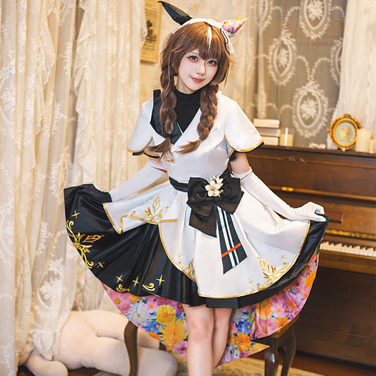 【Nekocos】Game Uma Musume Pretty Derby Cosplay Kitasan Black Cosplay Costume | Custom-Tailor