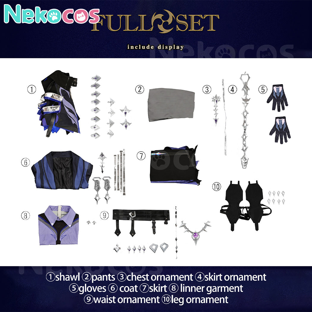 【Nekocos】Game Genshin Impact Cosplay Kyryll Chudomirovich Flins Cosplay Costume | In Stock