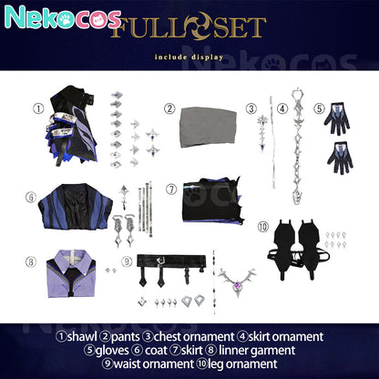 【Nekocos】Game Genshin Impact Cosplay Kyryll Chudomirovich Flins Cosplay Costume | In Stock