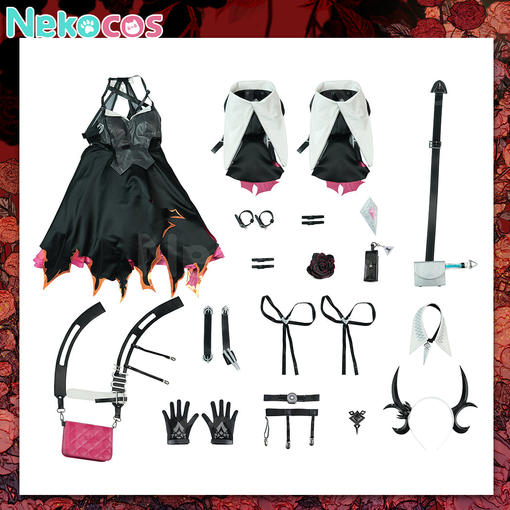 【Nekocos】Game Arknights Cosplay Levatine Laevatain Cosplay Costume Premium Edition | Custom-Tailor