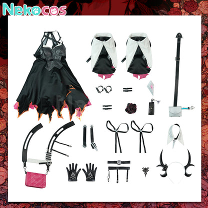 【Nekocos】Game Arknights Cosplay Levatine Laevatain Cosplay Costume Premium Edition | Custom-Tailor