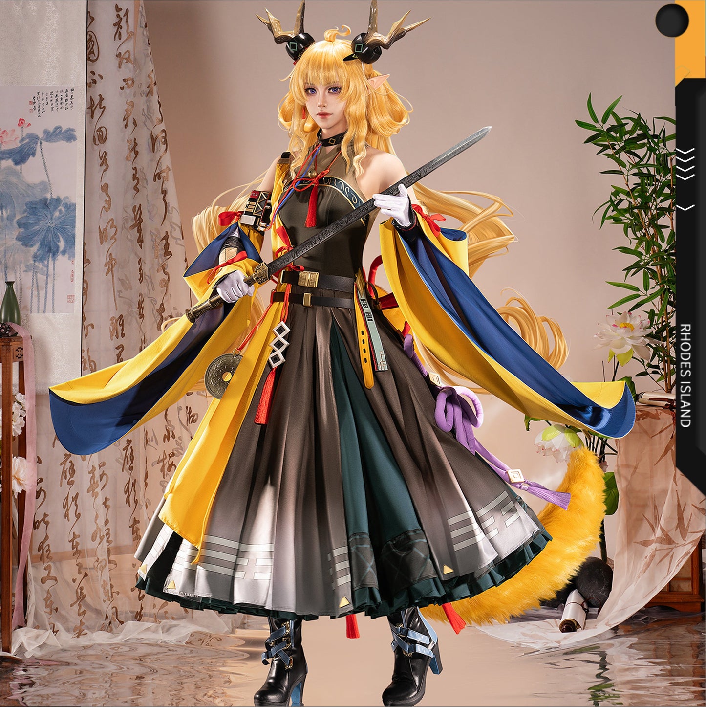 【Nekocos】Game Arknights Cosplay Leizi Cosplay Costume Premium Edition | Custom-Tailor