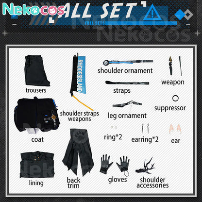 【Nekocos】Game Arknights Cosplay Logos Cosplay Costume Premium Edition | In Stock