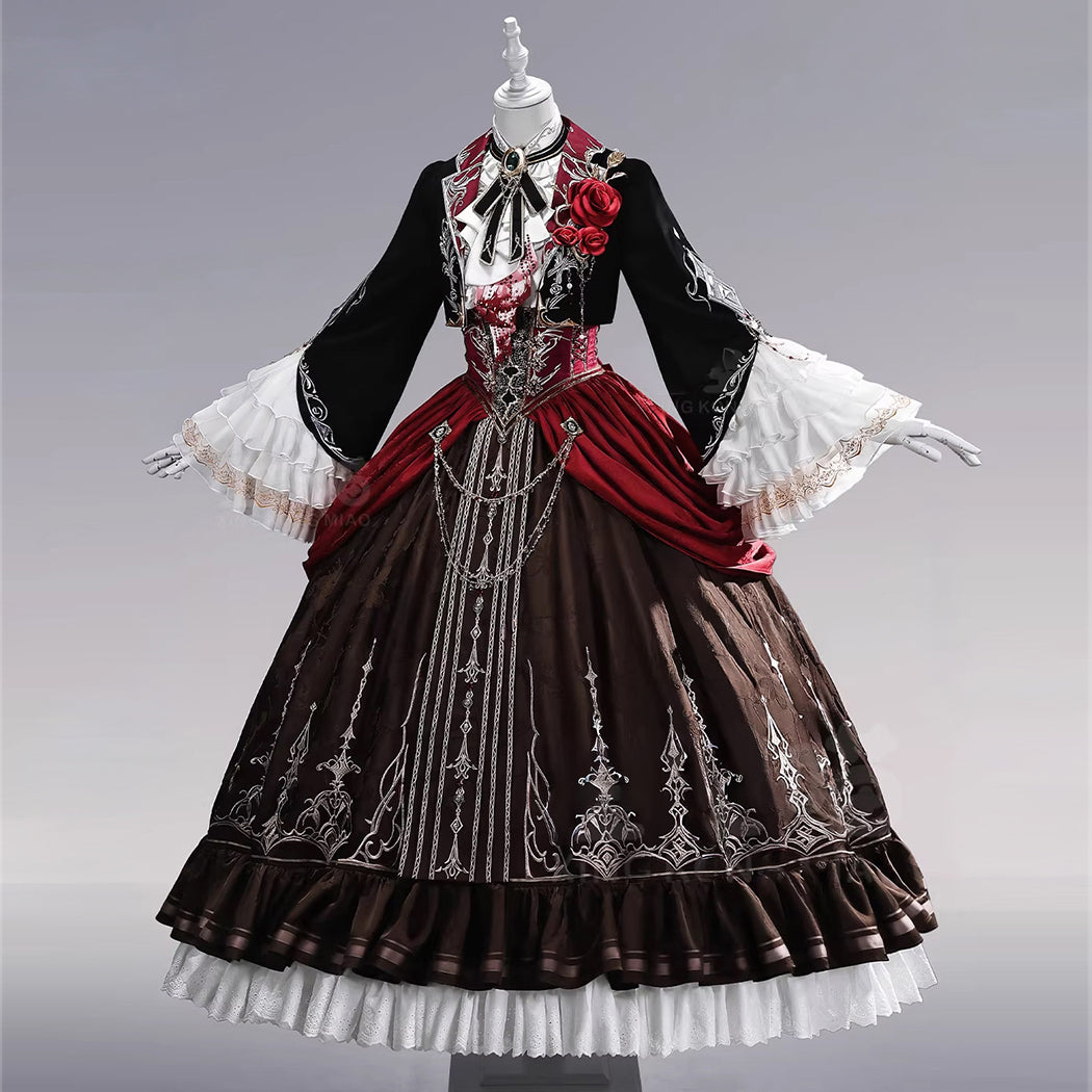 【Nekocos】Game Love and Deepspace MC's Bloodmoon Soulpact Couple Sylus Silverwing Fiend Cosplay Costume Premium Edition | Custom-Tailor