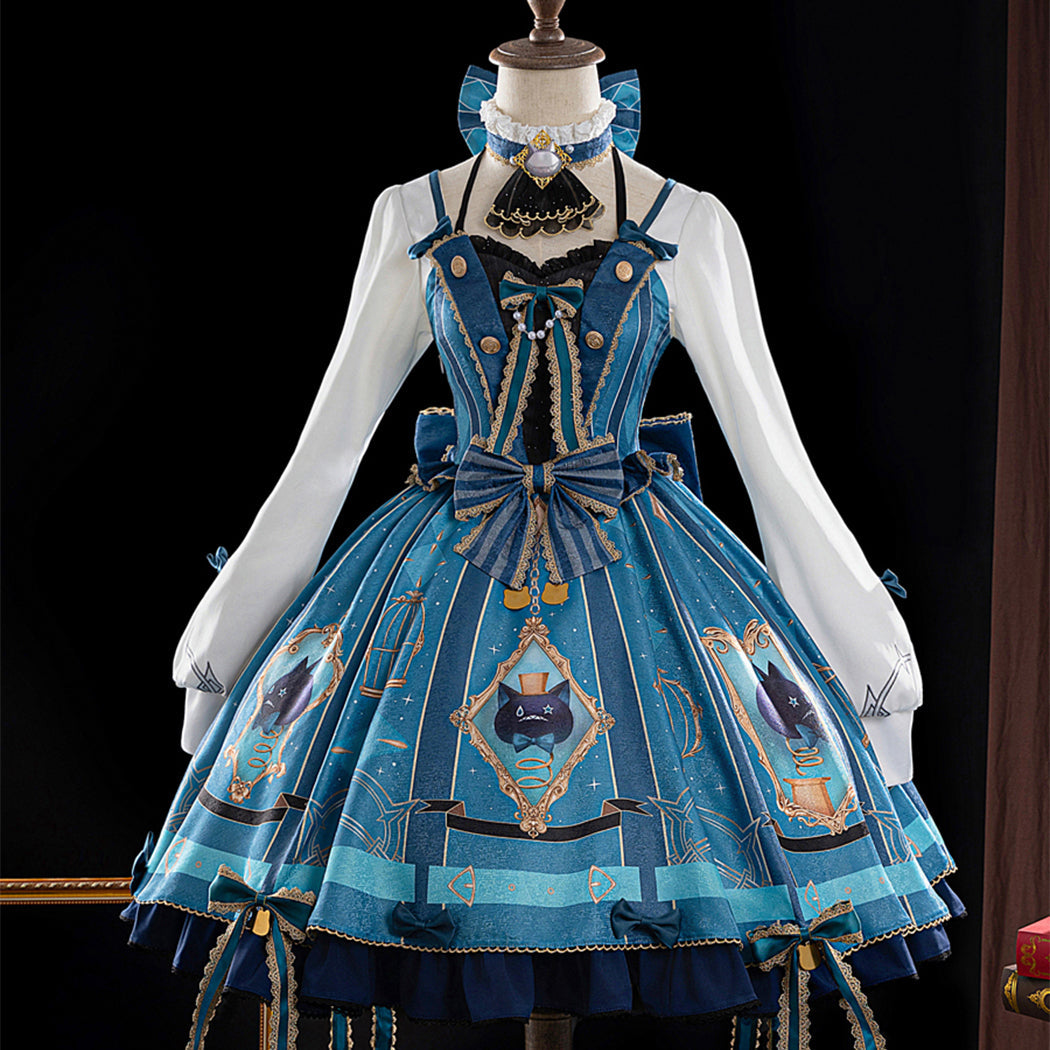 【Nekocos】Game Genshin Impact Cosplay Café Lynette CosplayCostume Premium Edition | Custom-Tailor