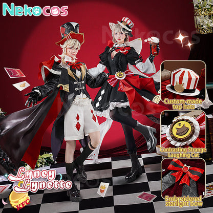 【Nekocos】Game Genshin Impact Cosplay Lynette x KFC Cosplay Costume Premium Edition | Custom-Tailor