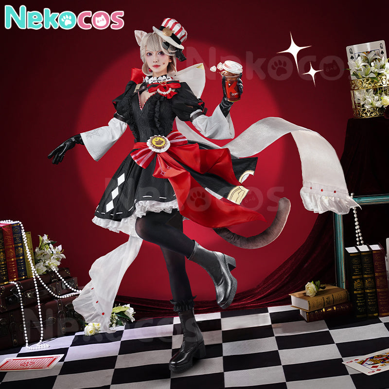 【Nekocos】Game Genshin Impact Cosplay Lynette x KFC Cosplay Costume Premium Edition | Custom-Tailor