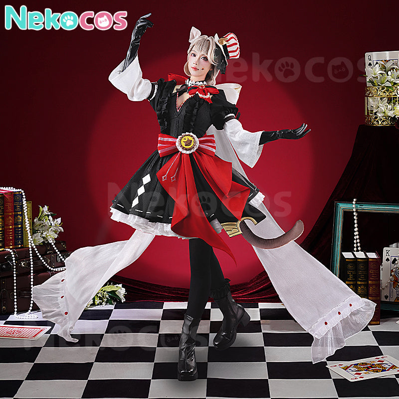 【Nekocos】Game Genshin Impact Cosplay Lynette x KFC Cosplay Costume Premium Edition | Custom-Tailor