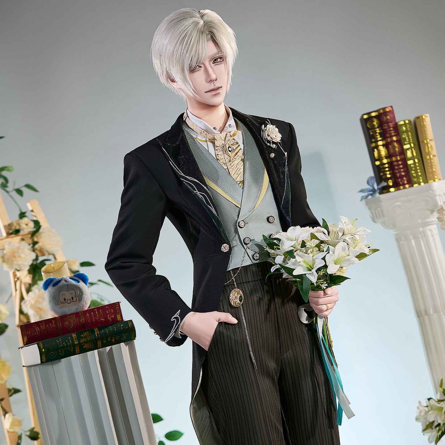 【Nekocos】Game Tears of Themis Cosplay Marius von Hagenn Cosplay Costume Premium Edition | Custom-Tailor