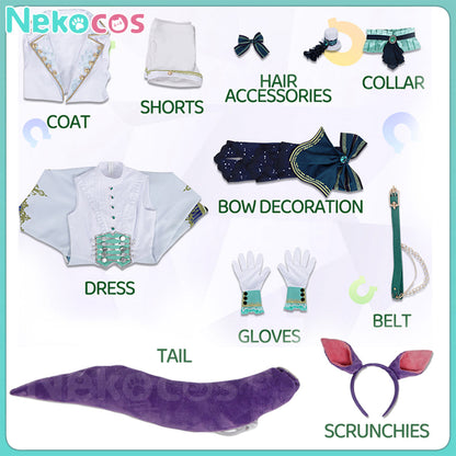 【Nekocos】Game Uma Musume Pretty Derby Cosplay Mejiro McQueen Cosplay Costume | Custom-Tailor