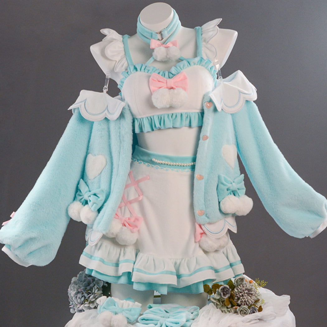 【Nekocos】Vocaloid Cosplay Hatsune Miku and Sanrio Collaboration Cosplay Costume Premium Edition | Custom-Tailor