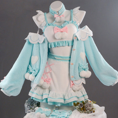 【Nekocos】Vocaloid Cosplay Hatsune Miku and Sanrio Collaboration Cosplay Costume Premium Edition | Custom-Tailor