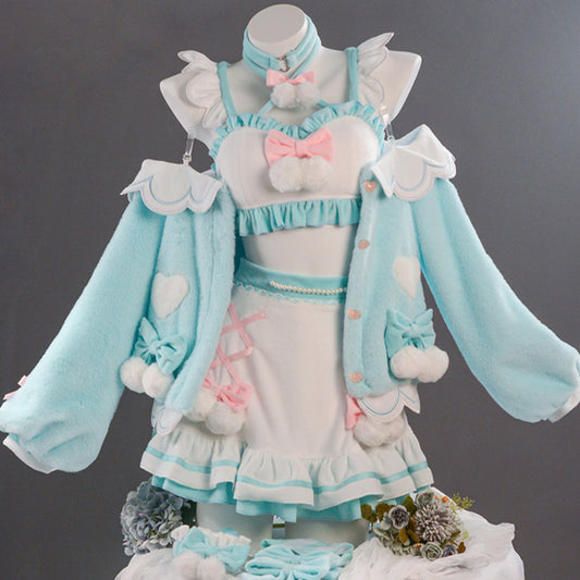 【Nekocos】Vocaloid Cosplay Hatsune Miku and Sanrio Collaboration Cosplay Costume Premium Edition | Custom-Tailor