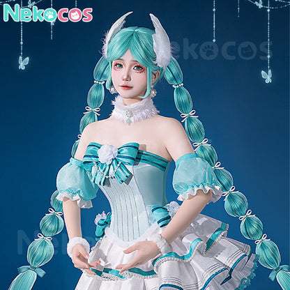 【Nekocos】Vocaloid Hatsune Miku Cosplay Hatsune Miku Gothic Classical Tuning - Swan Lake Cosplay Costume | In Stock