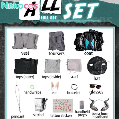 【Nekocos】Game Arknights Cosplay Mitm Cosplay Costume Premium Edition | In Stock