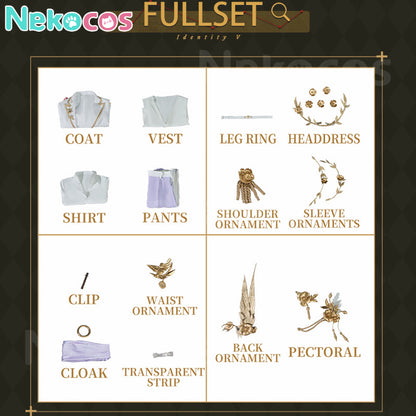 【Nekocos】Game Identity V Mercenary Naib Subedar Cabinet of Curiosities Cosplay Costume Premium Edition | Custom-Tailor