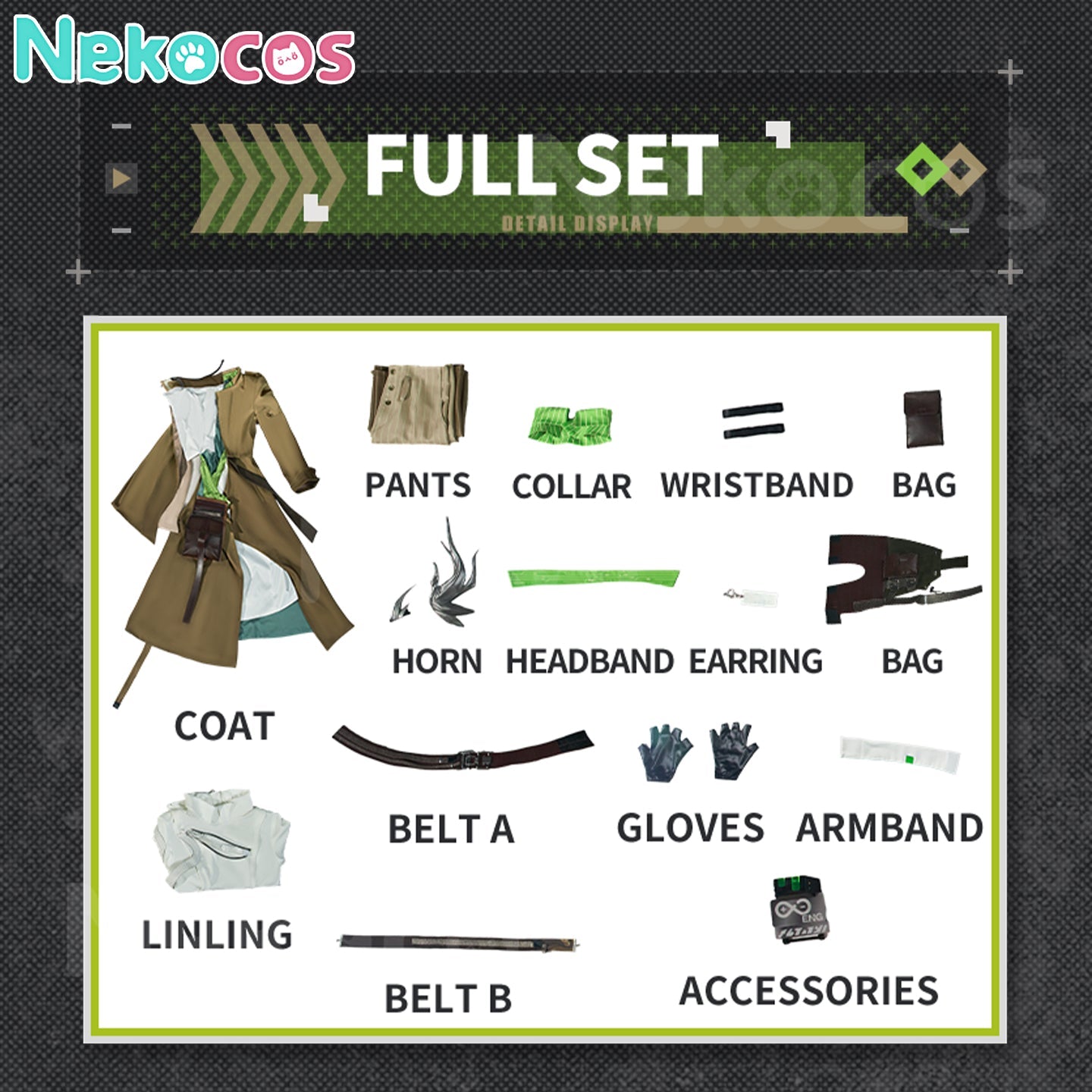 【Nekocos】Game Arknights Cosplay Nasti Cosplay Costume Premium Edition | Custom-Tailor