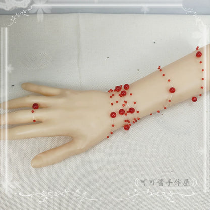 Halloween Gothic Lolita Accessories, White Bride Style