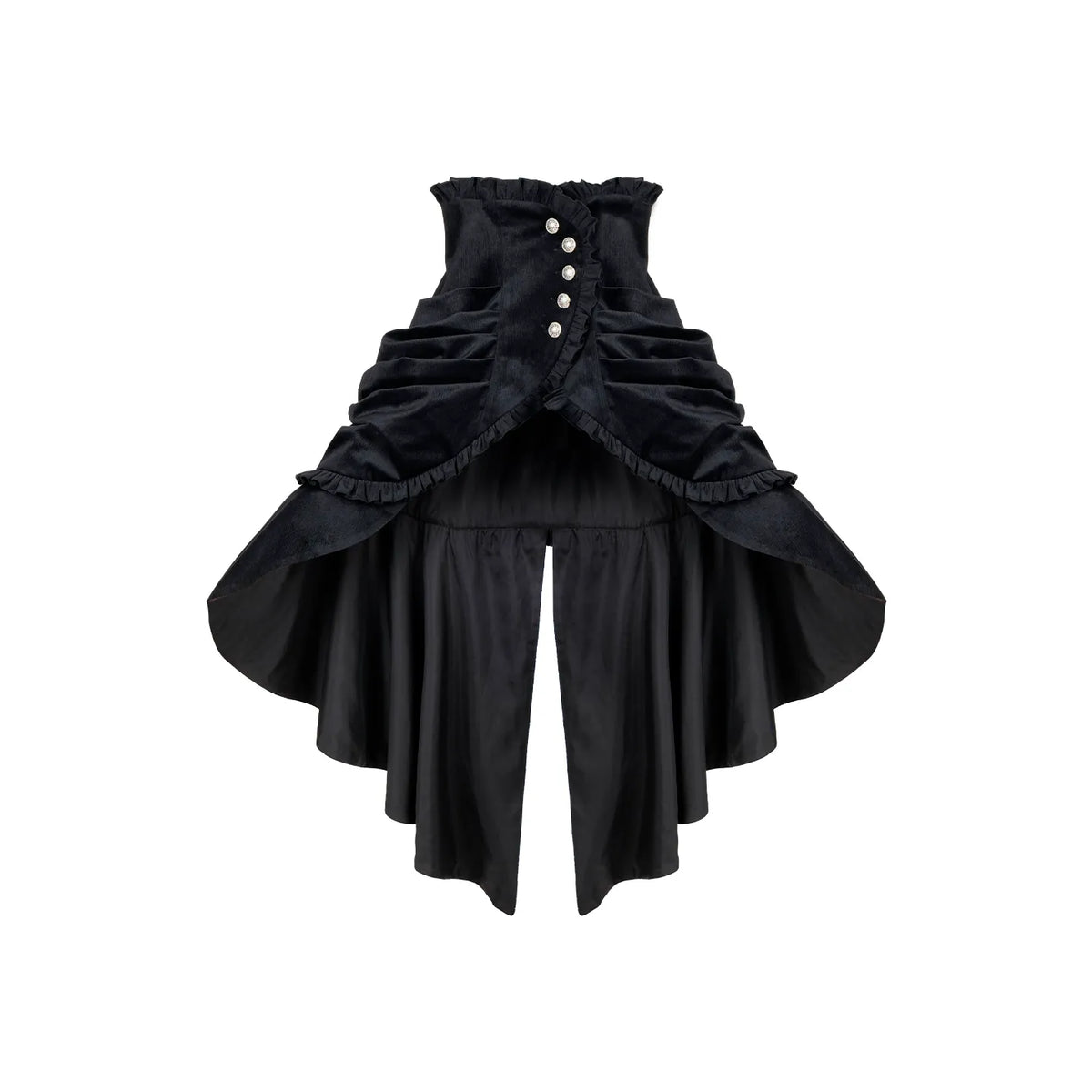 Night Crow - Elegant Gothic Lolita Blouse or Skirt Set, Irregular Hem (L M S) 46021:872603