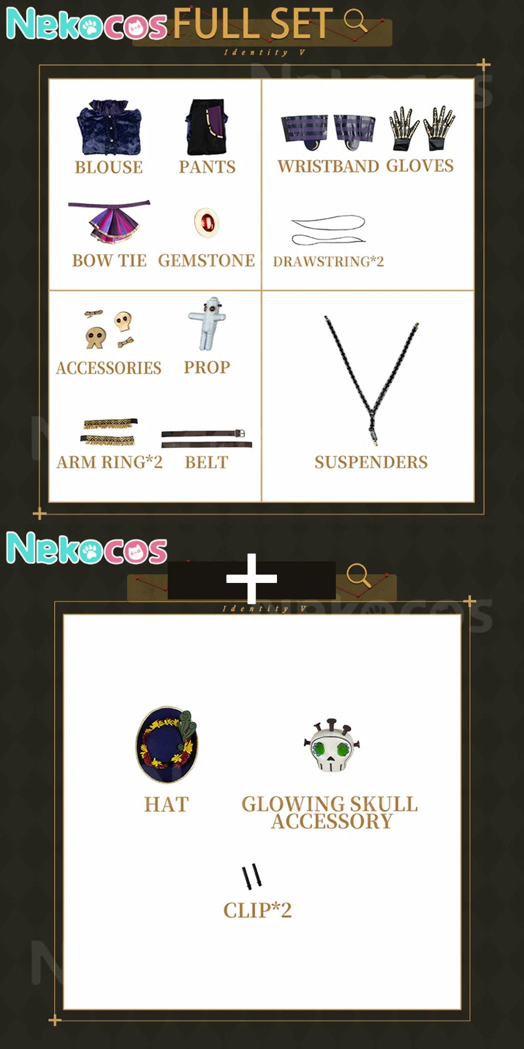 【Nekocos】Game Identity Ⅴ Cosplay Prospector Cosplay Costume Premium Edition | Custom-Tailor