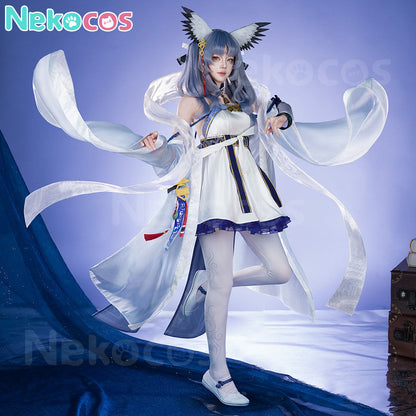 【Nekocos】Game Arknights Cosplay Ptilopsis Cosplay Costume Premium Edition | Custom-Tailor