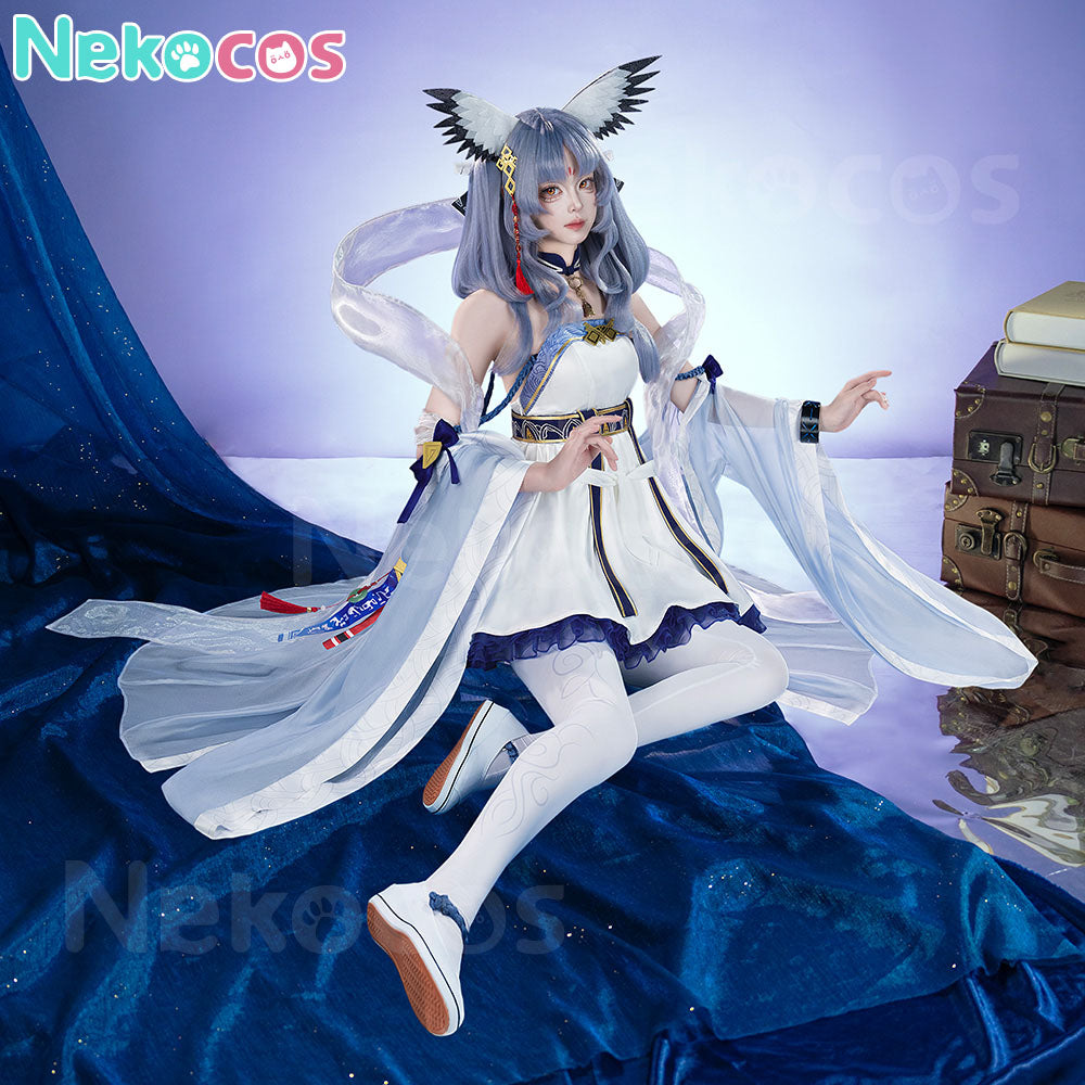 【Nekocos】Game Arknights Cosplay Ptilopsis Cosplay Costume Premium Edition | Custom-Tailor