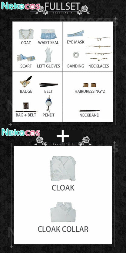 【Nekocos】Game Identity Ⅴ Cosplay Pure White Prophet Cosplay Costume Premium Edition | In Stock