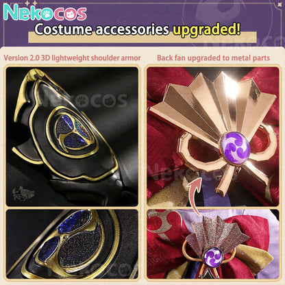【Nekocos】Game Genshin Impact Cosplay Raiden Shogun Cosplay Costume Premium Edition | In Stock