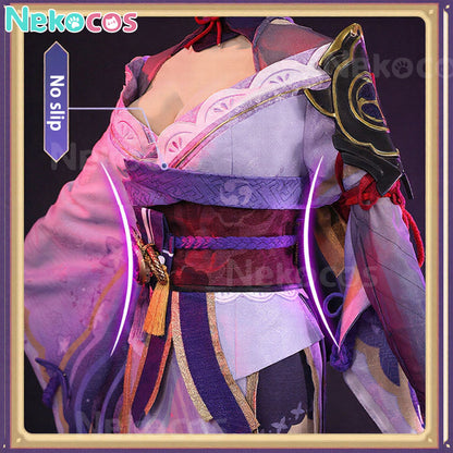 【Nekocos】Game Genshin Impact Cosplay Raiden Shogun Cosplay Costume Premium Edition | In Stock