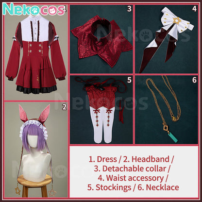 【Nekocos】Game Uma Musume Pretty Derby Cosplay Red Desire Cosplay Costume | Custom-Tailor