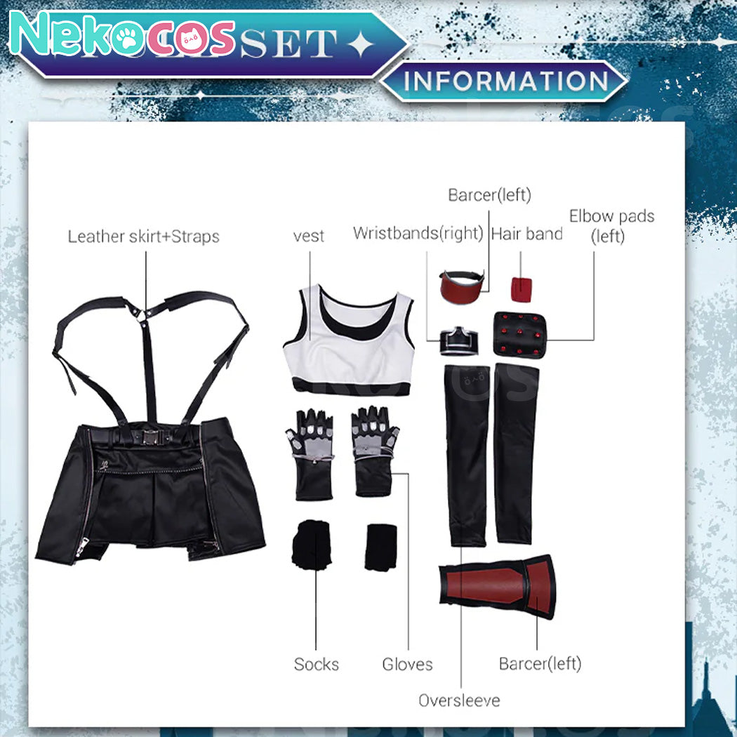 【Nekocos】Game Cosplay Remake Tifa Cosplay Costume | Custom-Tailor