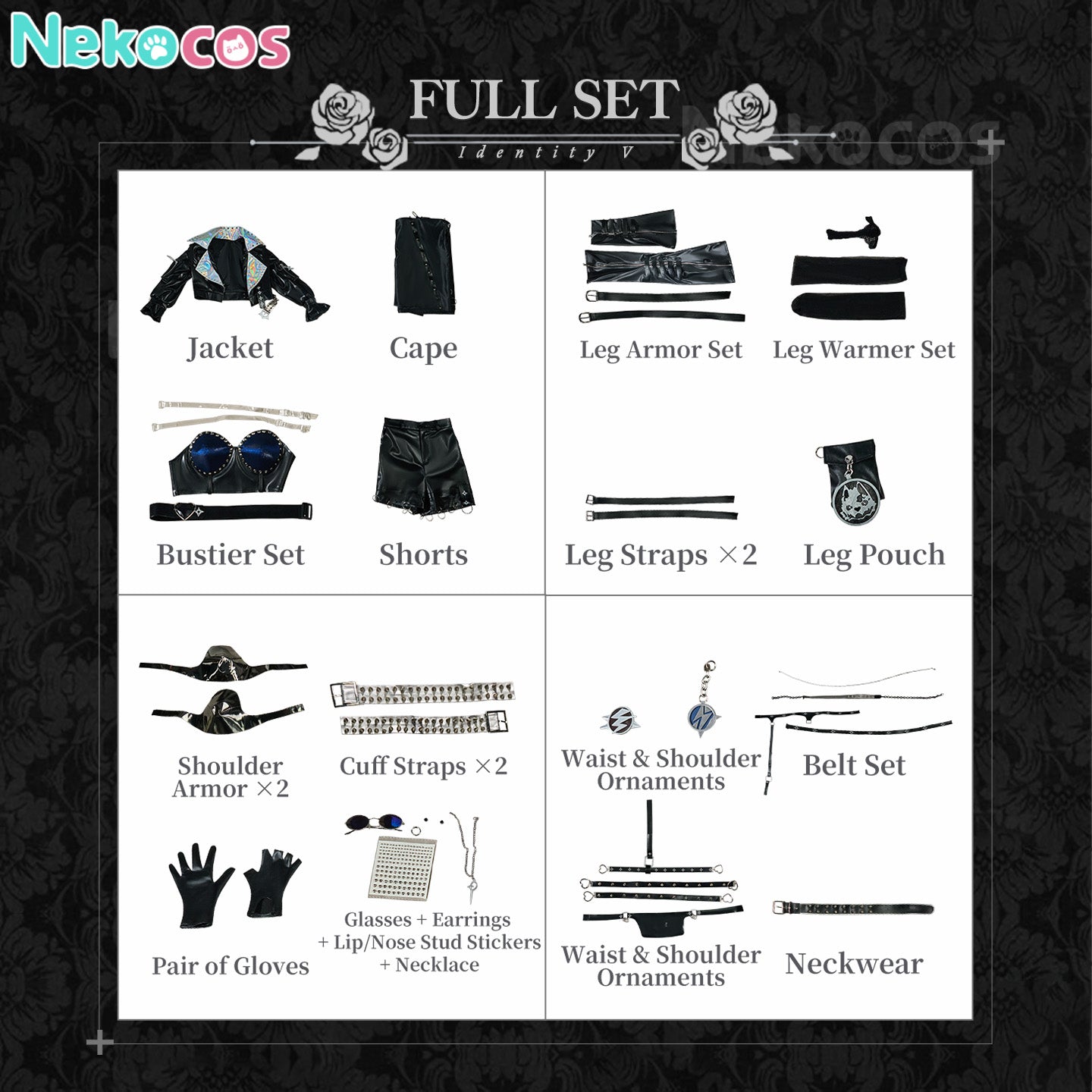 【Nekocos】Game Identity V Cosplay Opera Singer Electric Symphony Cosplay Costume Premium Edition | Custom-Tailor