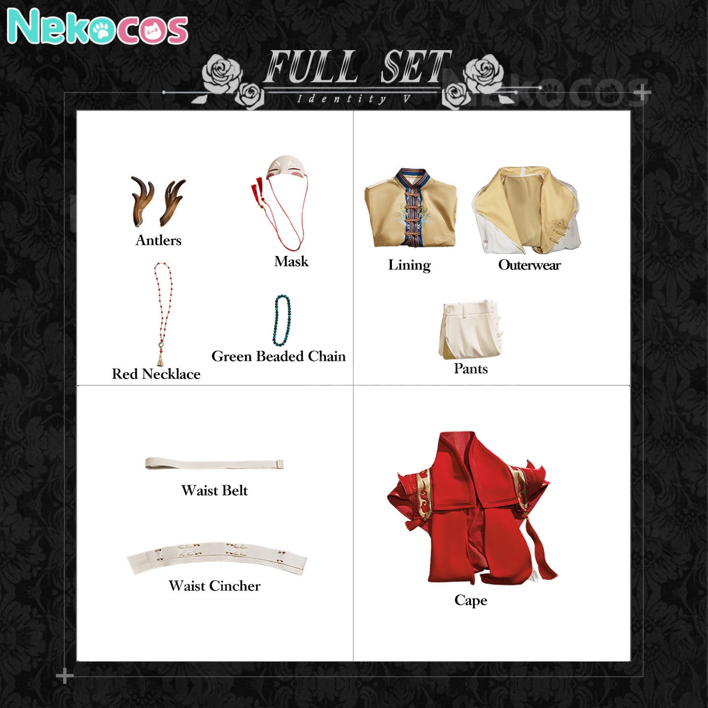 【Nekocos】Game Identity V Cosplay Night Watch SIBUXIANG Cosplay Costume Premium Edition | Custom-Tailor