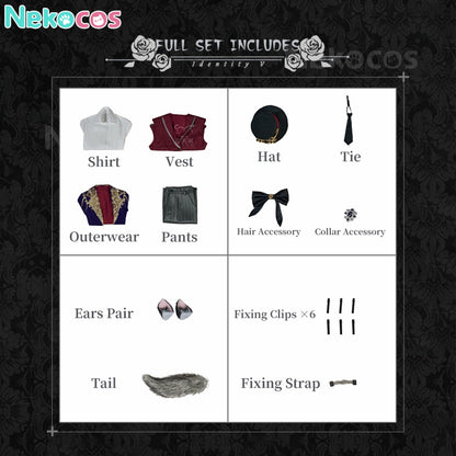 【Nekocos】Game Identity Ⅴ Cosplay Photographer Moonlight Gentleman Cosplay Costume Premium Edition | Custom-Tailor