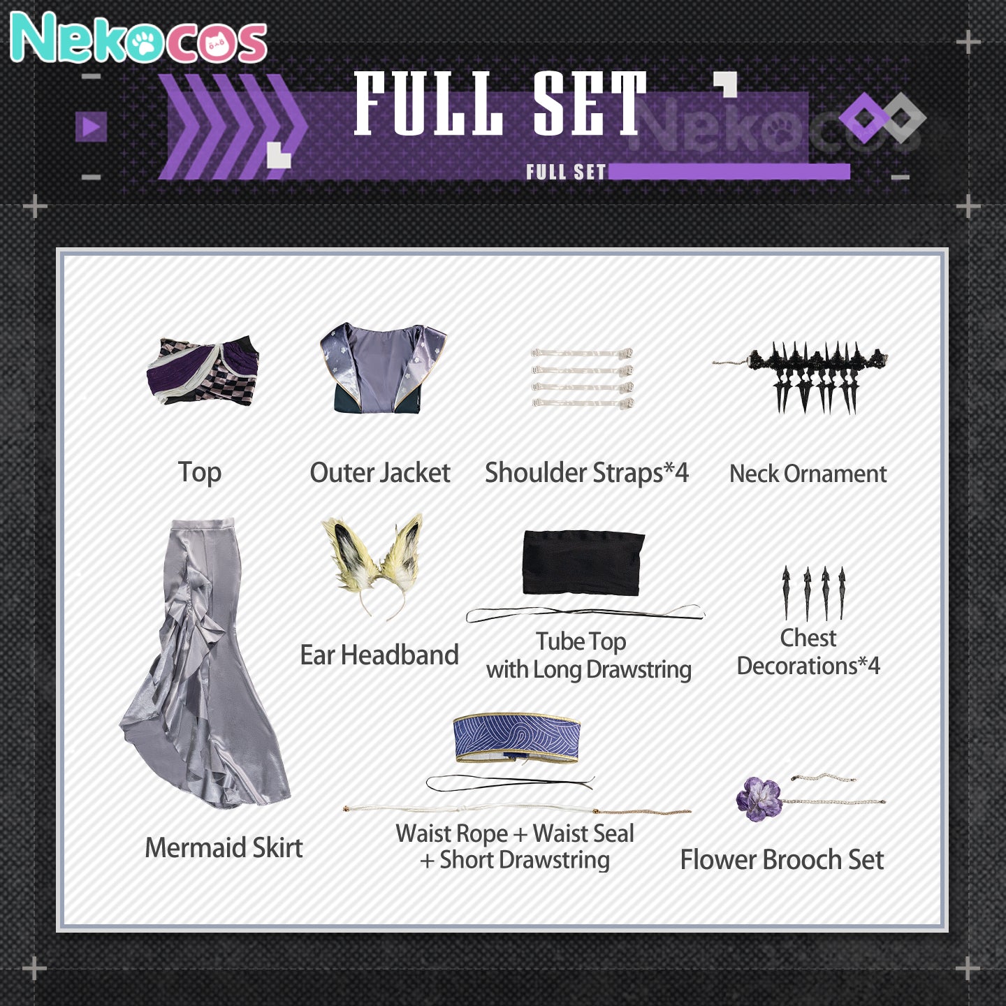【Nekocos】Game Arknights Cosplay Out of Focus Vulpisfoglia Cosplay Costume Premium Edition | Custom-Tailor